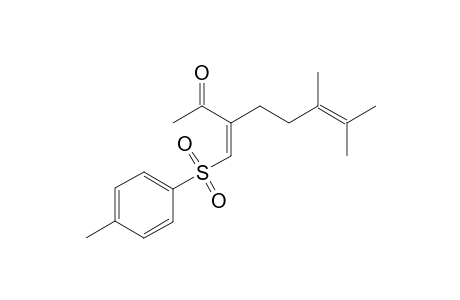 (3Z)-6,7-dimethyl-3-(p-tolylsulfonylmethylene)oct-6-en-2-one