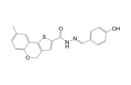 N'-[(E)-(4-hydroxyphenyl)methylidene]-8-methyl-4H-thieno[3,2-c]chromene-2-carbohydrazide