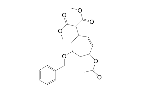 3-(Acetoxy)-5-benzyloxy-7-[di(methoxycarbonyl)methyl]cycloheptene isomer
