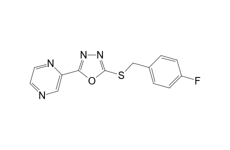 3-(5-(4-Fluorobenzylthio)-1,3,4-oxadiazol-2-yl)pyrazine