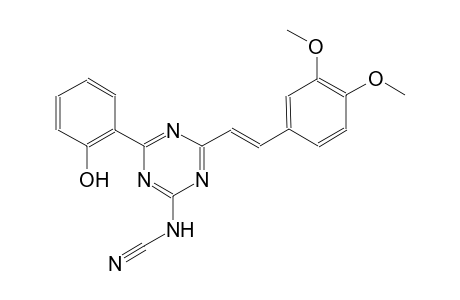 cyanamide, N-[4-[(E)-2-(3,4-dimethoxyphenyl)ethenyl]-6-(2-hydroxyphenyl)-1,3,5-triazin-2-yl]-