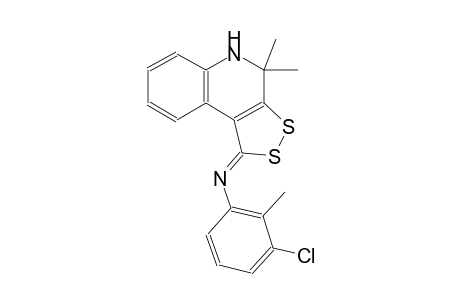 3-chloro-N-[(1Z)-4,4-dimethyl-4,5-dihydro-1H-[1,2]dithiolo[3,4-c]quinolin-1-ylidene]-2-methylaniline