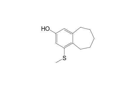 4-(methylthio)-6,7,8,9-tetrahydro-5H-benzocyclohepten-2-ol