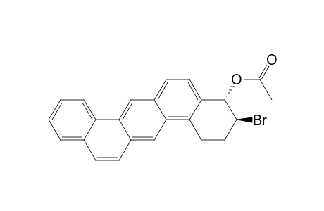 Dibenz[a,h]anthracen-4-ol, 3-bromo-1,2,3,4-tetrahydro-, acetate, trans-(.+-.)-