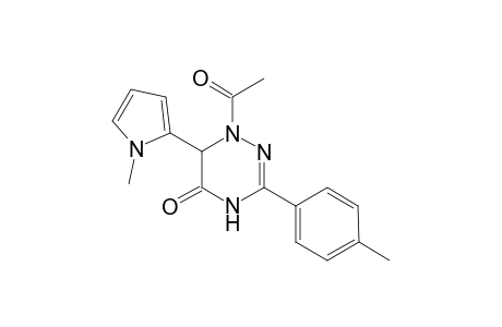 1-Acetyl-3-(4-methylphenyl)-6-(1-methyl-2-pyrrolyl)-2,6-dihydro-1,2,4-triazin-5-one