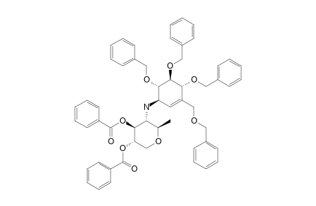 1,5-ANHYDRO-2,3-DI-O-BENZOYL-4,6-DIDEOXY-4-[(1R,4R,5S,6S)-4,5,6-TRIBENZYLOXY-3-(BENZYLOXYMETHYL)-CYCLOHEX-2-ENYL]-AMINO-D-GLUCITOL