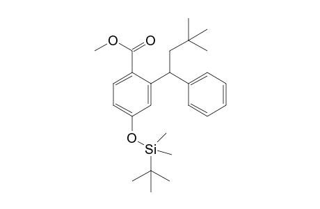 methyl 4-((tert-butyldimethylsilyl)oxy)-2-(3,3-dimethyl-1-phenylbutyl)benzoate