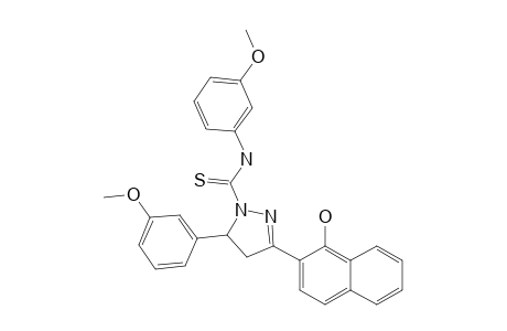 3-(1-HYDROXY-NAPHTHALEN-2-YL)-N,5-BIS-(3-METHOXYPHENYL)-PYRAZOLINE-1-CARBOTHIOAMIDE