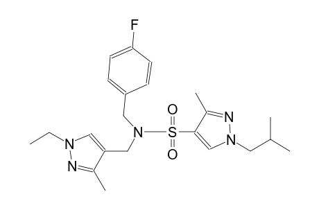 1H-pyrazole-4-sulfonamide, N-[(1-ethyl-3-methyl-1H-pyrazol-4-yl)methyl]-N-[(4-fluorophenyl)methyl]-3-methyl-1-(2-methylpropyl)-