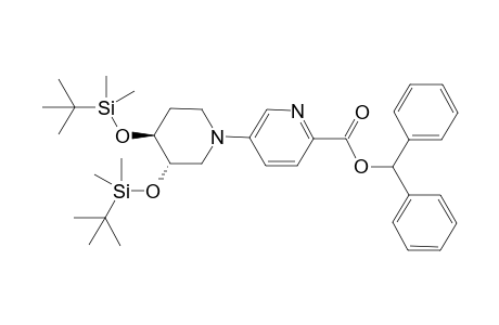 rac-3-[3,4-Bis(tert-butyldimethylsiloxy)piperidin-1-yl]pyridin-6-yl Diphenylacetate