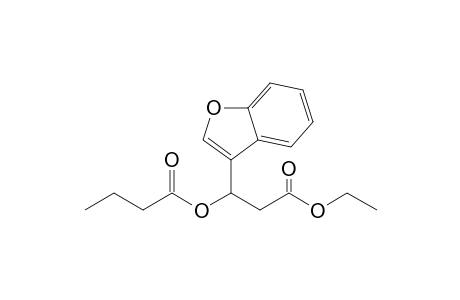 rac-2-(Ethoxycarbonyl)-1-(benzofuran-3-yl)-ethyl butyrate