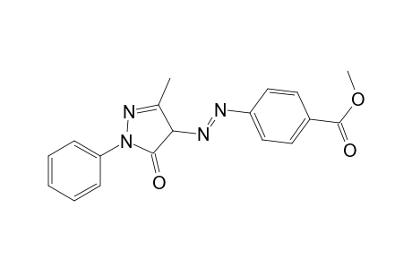 Methyl 4-[(E)-(3-methyl-5-oxo-1-phenyl-4,5-dihydro-1H-pyrazol-4-yl)diazenyl]benzoate