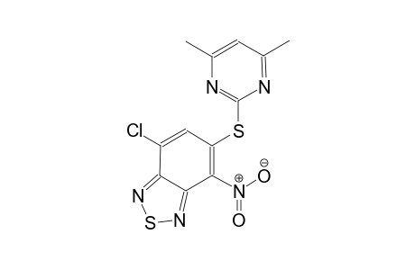 2,1,3-benzothiadiazole, 7-chloro-5-[(4,6-dimethyl-2-pyrimidinyl)thio]-4-nitro-