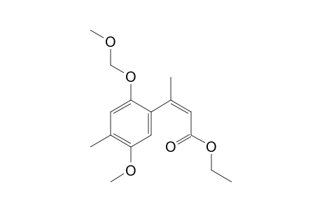 (Z)-3-[5-methoxy-2-(methoxymethoxy)-4-methyl-phenyl]but-2-enoic acid ethyl ester