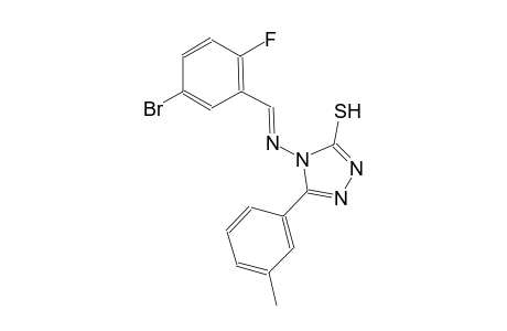 4-{[(E)-(5-bromo-2-fluorophenyl)methylidene]amino}-5-(3-methylphenyl)-4H-1,2,4-triazole-3-thiol