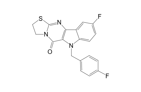 9-Fluoro-6-(4-fluorobenzyl)-2,3-dihydro[1,3]thiazolo[3',2':1,2]pyrimido[5,4-b]indol-5(6H)-one