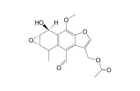 3-(Acetoxymethyl)-4-formyl-5-methyl-6,7-epoxy-8(R / S)-hydroxy-9-methoxy-5,6,7,8-tetrahydroaphthaleno[2,3-b]furan