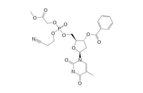 3'-O-BENZOYL-THYMIDINE_5'-(2-CYANOETHYL)-METHOXYCARBONYLMETHYL_PHOSPHATE