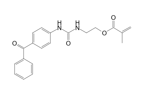 2-Propenoic acid, 2-methyl-, 2-[[[(4-benzoylphenyl)amino]carbonyl]amino]ethyl ester