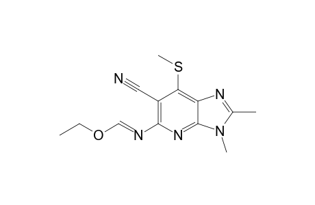 N-(6-Cyano-2,3-dimethyl-7-methylsulfanyl-3H-imidazo[4,5-b]pyridin-5-yl)formimidic Acid ethyl ester
