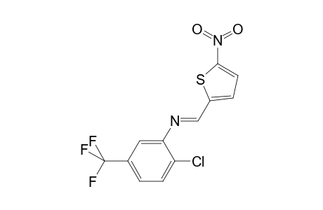 Benzenamine, 2-chloro-5-trifluoromethyl-N-(5-nitro-2-thienylidene)-