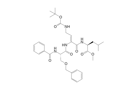 methyl (2S)-2-[[(Z)-2-[[(2S)-2-benzamido-3-benzyloxy-propanoyl]amino]-4-(tert-butoxycarbonylamino)but-2-enoyl]amino]-4-methyl-pentanoate