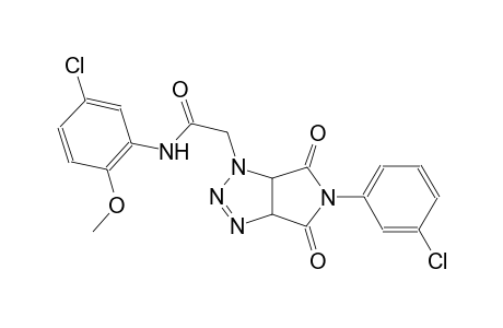N-(5-chloro-2-methoxyphenyl)-2-(5-(3-chlorophenyl)-4,6-dioxo-4,5,6,6a-tetrahydropyrrolo[3,4-d][1,2,3]triazol-1(3aH)-yl)acetamide