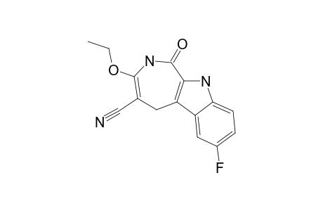 4-CYANO-3-ETHOXY-7-FLUORO-1-OXO-[1,2,5,10]-TETRAHYDRO-AZEPINO-[3,4-B]-INDOLE
