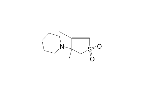 1-(2,3-dihydro-3,4-dimethyl-beta-thienyl)piperidine, S,S-dioxide