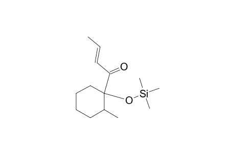 1-(1'-((Trimethylsilyl)oxy)-2'-methylcyclohexyl)-2-buten-1-one