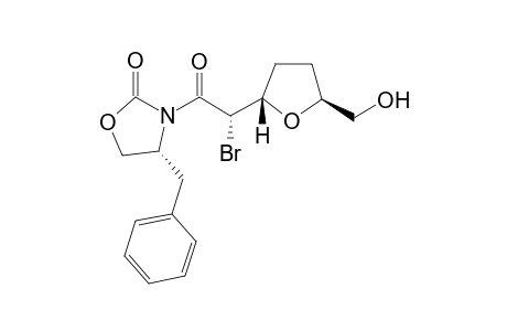4-Benzyl-3-[2'-bromo-2'-(5"-hydroxymethyl-tetrahydro-2''-furanyl])-acetyl]-1,3-oxazolidin-2-one