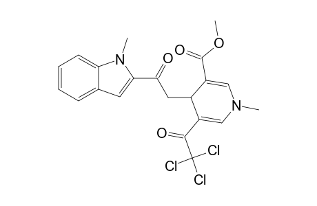 3-(METHOXYCARBONYL)-1-METHYL-4-[((1-METHYL-2-INDOLYL)-CARBONYL)-METHYL]-5-(TRICHLOROACETYL)-1,4-DIHYDROPYRIDINE
