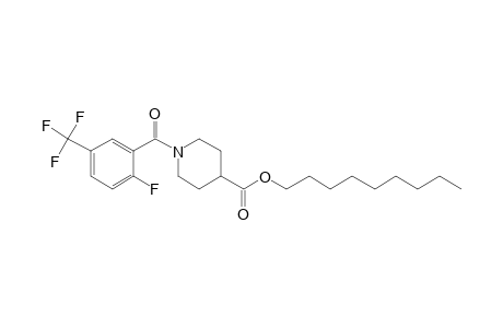 Isonipecotic acid, N-(2-fluoro-5-trifluoromethylbenzoyl)-, nonyl ester