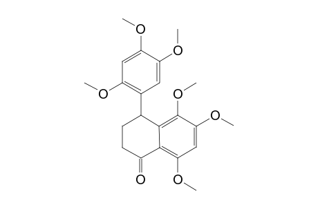 5,6,8-TRIMETHOXY-4-(2,4,5-TRIMETHOXYPHENYL)-3,4-DIHYDRO-1-(2-H)-NAPHTHALENONE