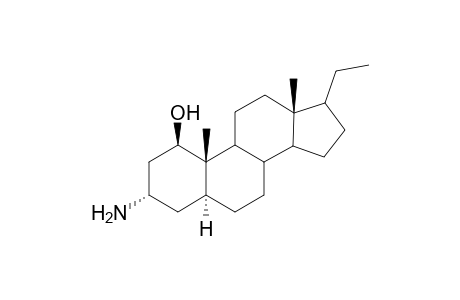 3.alpha.-amino-1.beta.-'ydroxy-5.alpha.-pregnane