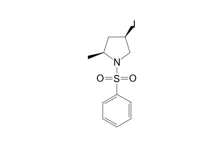 (2SR.3RS)-3-Iodo-5-methyl-1-(phenylsulfonyl)pyrrolidine
