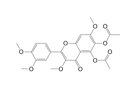 4H-1-Benzopyran-4-one, 5,6-bis(acetyloxy)-2-(3,4-dimethoxyphenyl)-3,7-dimethoxy-