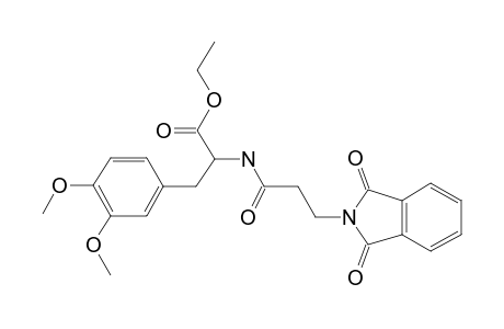 Ethyl 3,4-dimethoxy-N-(3-phthalimidopropionyl)-dl-phenylalaninate