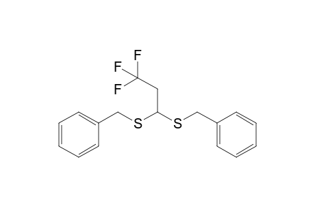 [3,3,3-tris(fluoranyl)-1-(phenylmethylsulfanyl)propyl]sulfanylmethylbenzene