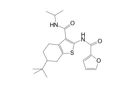 N-[6-tert-butyl-3-(isopropylcarbamoyl)-4,5,6,7-tetrahydrobenzothiophen-2-yl]-2-furamide