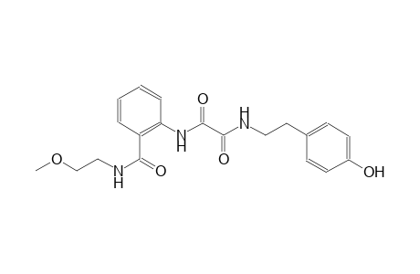 ethanediamide, N~1~-[2-(4-hydroxyphenyl)ethyl]-N~2~-[2-[[(2-methoxyethyl)amino]carbonyl]phenyl]-
