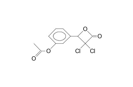 2,2-Dichloro-3-(3-acetoxy-phenyl)-3-hydroxy-propiolactone