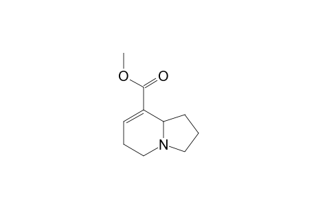 1,2,3,5,6,8a-Hexahydro-8-methoxycarbonylindolizine