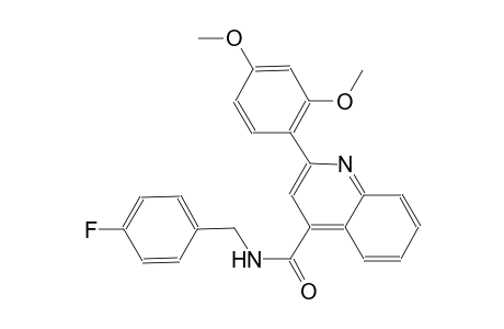 2-(2,4-dimethoxyphenyl)-N-(4-fluorobenzyl)-4-quinolinecarboxamide