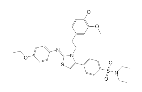 benzenesulfonamide, 4-[(2Z)-3-[2-(3,4-dimethoxyphenyl)ethyl]-2-[(4-ethoxyphenyl)imino]-2,3-dihydrothiazolyl]-N,N-diethyl-