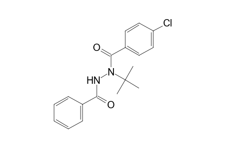 Benzoic acid, 4-chloro-, 2-benzoyl-1-(1,1-dimethylethyl)hydrazide