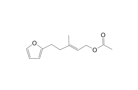 (E)-5-Furan-2-yl-3-methylpent-2-en-1-ol acetate
