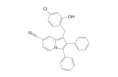 1-[Hydroxy-(4'-chlorophenyl)methyl]-2,3-diphenyl-7-indolizine-carbonitrile