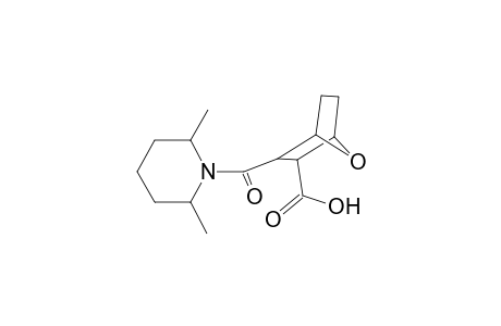 3-[(2,6-dimethyl-1-piperidinyl)carbonyl]-7-oxabicyclo[2.2.1]heptane-2-carboxylic acid