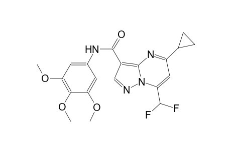 pyrazolo[1,5-a]pyrimidine-3-carboxamide, 5-cyclopropyl-7-(difluoromethyl)-N-(3,4,5-trimethoxyphenyl)-
